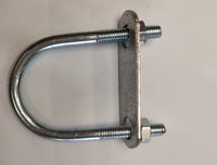 50-Pack Galvanized U-Bolt Pipe Clamps for Greenhouse Frames