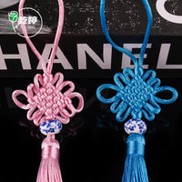 Blue and White Porcelain Bead Tassel Set for Apparel and Craft Embellishments