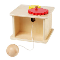 Montessori Wooden Yarn Winder Educational Toy for Kids, Hand-Eye Coordination Training