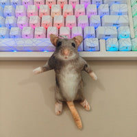 Realistic Dried Mouse Prank Keychain Novelty Gift Plush Toy