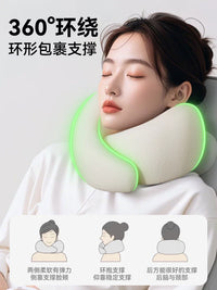 U-Shaped Travel Neck Pillow for Office, Car, and Airplane Naps