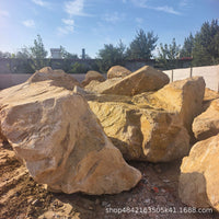 Irregular Yellow Stone Slabs for Garden Edging and Landscape Walls