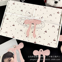 INS Pink Irregular Bowknot Gift Tags for DIY Decoration and Greeting Cards