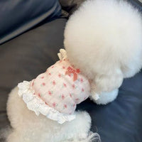 Floral Lace Princess Dress for Small Dogs and Cats