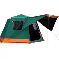 Automatic Hexagonal Pop-Up Camping Tent for 3-8 People with Blackout Coating and Aluminum Poles