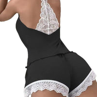 Women's Milk Silk Pajama Set with Shorts