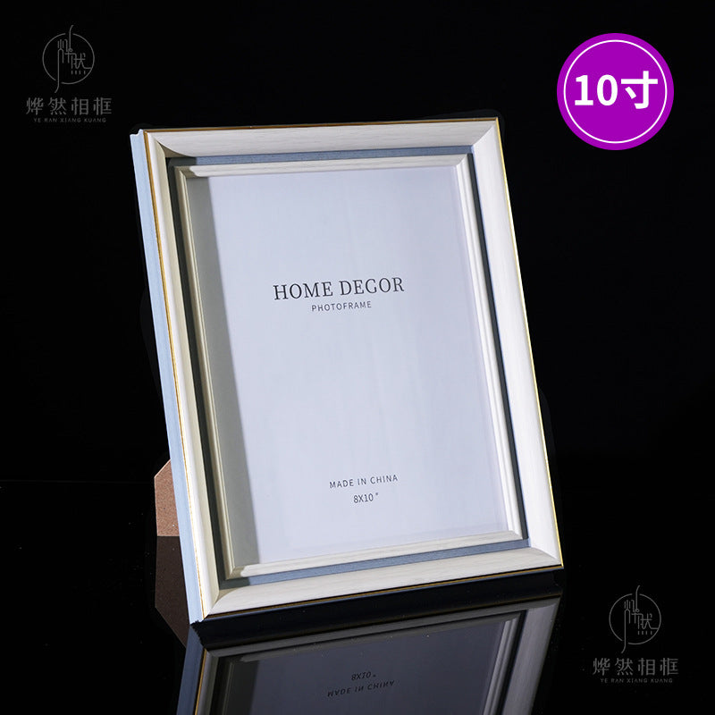 European Style 10-inch Photo Frame for Tabletop or Wall Mounting, Modern Design