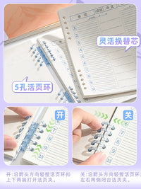 Ebbinghaus Forgetting Curve English Word Memory Notebook for Students, Portable Vocabulary Learning Aid