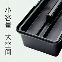 IRIS Multi-purpose Double-Layer Thickened Plastic Tool Box for Home, Garden, and Car Storage
