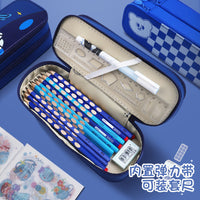 Double-Layer Large Capacity Pencil Case for Girls, Cute Kids' Stationery Pouch