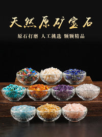 Natural Gemstone Mandala Offering Set for Buddhist Rituals
