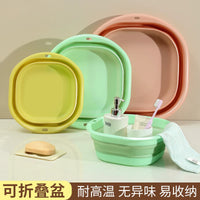 Foldable Portable Plastic Basin for Travel, Foot Soaking, Laundry, and Home Use