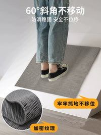Non-Slip PVC Hollow Bathroom Floor Mat for Home and Commercial Use, Water-Draining and Anti-Fall
