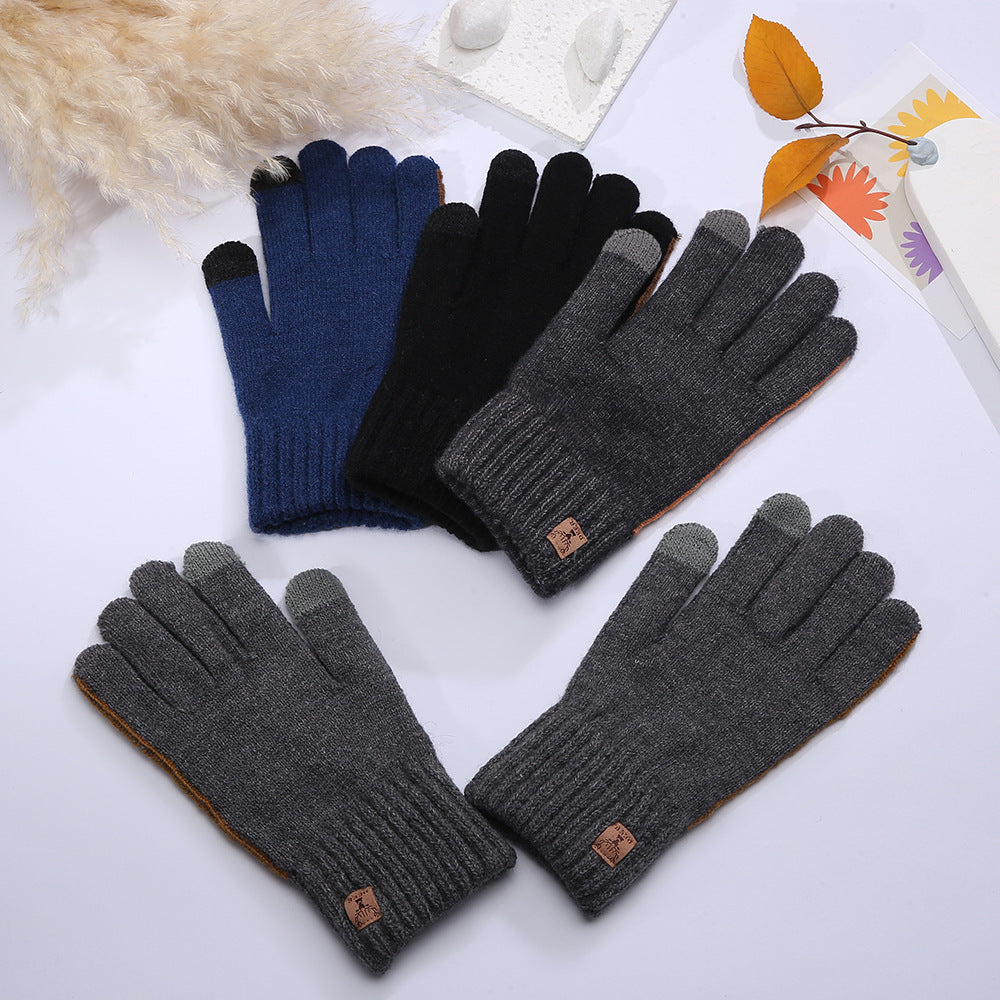 Alpaca Wool Touchscreen Gloves for Winter Outdoor Cycling and Warmth