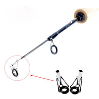 Anti-Tangle Fishing Rod Tip Guides with Top Ring for Lure, Sea, and Rock Fishing Rods