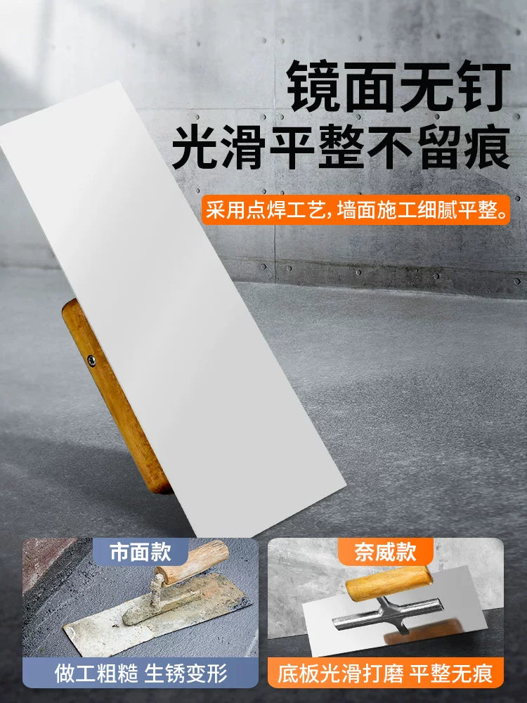 Stainless Steel Putty Knife for Construction and Masonry Work