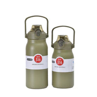 316 Stainless Steel Insulated Water Bottle with Handle, Large Capacity Portable for Sports & Travel