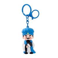 Three Kingdoms Heroes Keychain Pendant - Guan Yu, Zhuge Liang, Liu Bei, Zhao Yun