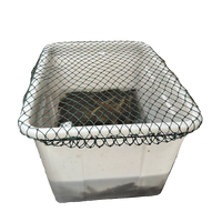Fish Tank Anti-Jump Net Cover for Rectangular Plastic Ponds and Aquariums, 24-Strand Thickened Line