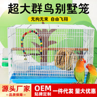 Guangzhiya Metal Bird Cage for Parakeets, Cockatiels, Mynah Birds, Finches, Peony Birds - Breeding and Aviary Cage