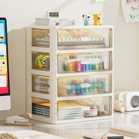 Desktop Drawer Organizer Multi-layer Transparent Storage Box for Stationery and Sundries