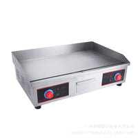 Commercial Electric Griddle Grill for Pancakes and Teppanyaki, Tabletop Frying Machine for Stalls
