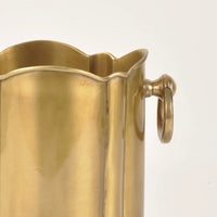 European Retro Handmade Brass Ice Bucket for Bar & Restaurant, Decorative Flower Vase