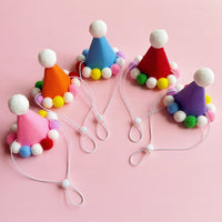 Pet Birthday Party Hat and Bib Set for Dogs and Cats - First Birthday Celebration Decoration
