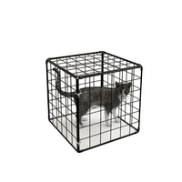 Iron Mesh Cat Cage for Sunbathing and Anti-Fungal Protection, Portable Pet Enclosure for Small Cats