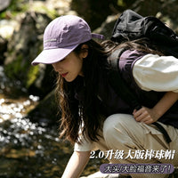 Lightweight Quick-Dry Baseball Cap for Outdoor Hiking with Wide Brim, Large Head Size