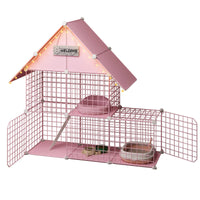 Large Indoor Cat Cage Villa with Litter Box Space