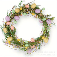 Easter Egg Garland Wreath Spring Festival Decoration