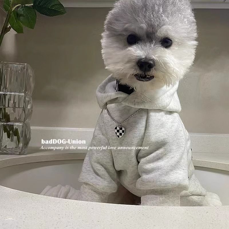 Pet Dog Hoodie Winter Warm Fleece Sweatshirt for Small to Medium Dogs