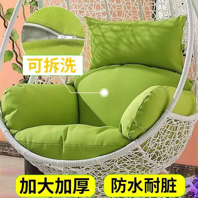 Waterproof Outdoor Swing Chair Cushion with High-Density Filling, Removable and Washable