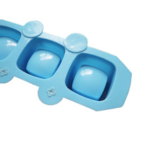 3-Cavity Silicone Square Ice Cube Mold for Cocktails, Succulent Planters, or Plaster Crafts