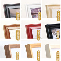 Customizable Solid Wood and PS Picture Frame for Wall or Tabletop Display, Various Styles and Sizes for Artwork and Calligraphy