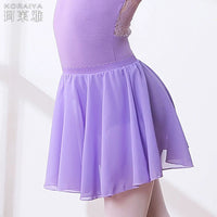 Girls' Chiffon Ballet Skirt for Dance Practice and Performance