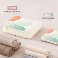 Travel Compression Packing Cubes for Clothes and Down Jackets, Portable Luggage Organizer Bags