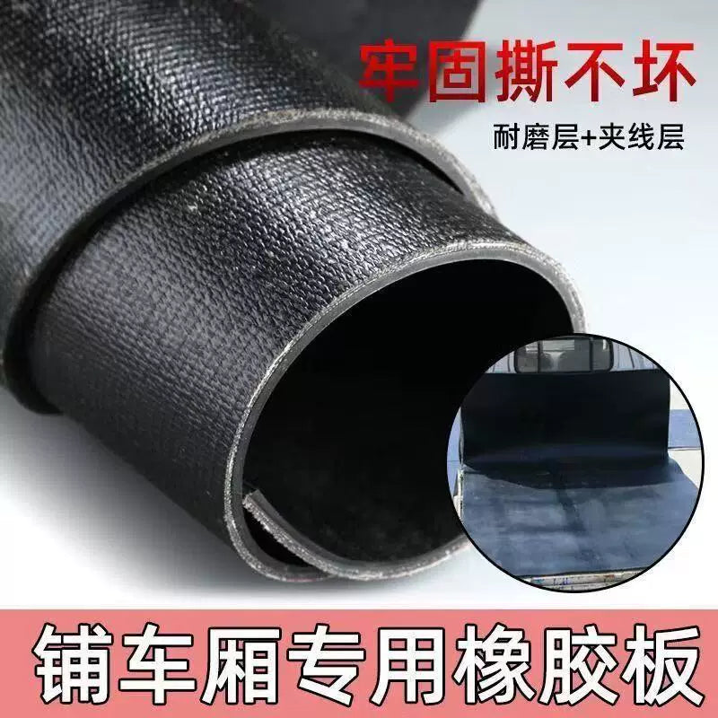 Heavy-Duty Rubber Truck Bed Liner Mat for Cargo Protection, Industrial Grade Anti-Wear Floor Mat