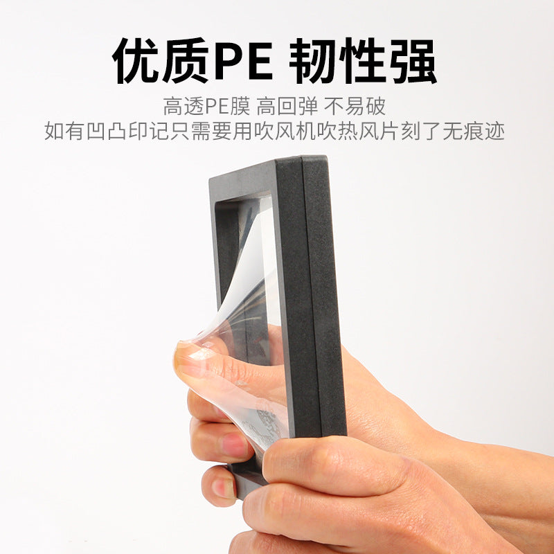 PE Transparent Film Jewelry Suspension Display Box for Rings, Necklaces, and Wearable Nails