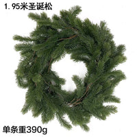 Christmas Pine Needle Garland Vine for Door and Wall Decoration