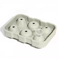 Silicone Whiskey Ice Cube Tray with Diamond, Rose, and Sphere Molds