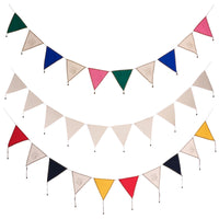 Wedding Room Decoration Colorful Pennant with Bells Triangle Flag Garland Party Birthday Kids Room Layout Small Size
