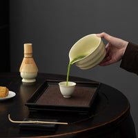 Japanese Style Ceramic Matcha Bowl and Whisk Holder Set for Traditional Tea Ceremony