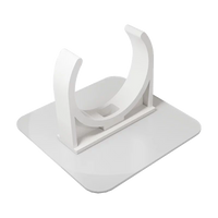 No-Drill Pipe Clamp for Water Pipes, Conduit, Hoses, PPR Pipes, Gas Pipes - U-shaped Nail-Free Fixer for 3-point and 4-point Pipes