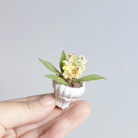 Miniature Potted Artificial Flowers and Plants for Dollhouse Decor and Photography Props