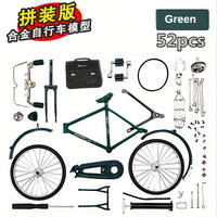 DIY Retro Bicycle Model Kit Alloy Collectible Toy