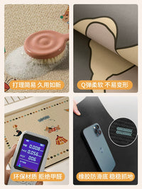 Cartoon Diatomaceous Earth Bath Mat, Non-Slip Absorbent Floor Mat for Bathroom and Toilet