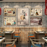 Vintage Shanghai Style Newspaper Wall Art Retro 1930s-1980s Nostalgic Decor