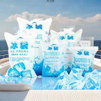 Thickened Disposable Water Injection Ice Pack Reusable Freezer Cooler for Food Preservation and Transport, Food Grade Absorbent Ice Bag for Home Use